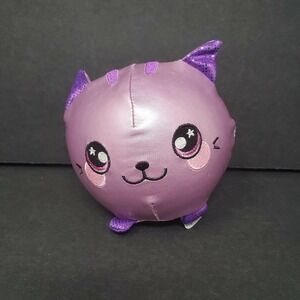 Squeezamals Series 2 Carrie Cat Exclusive Purple Plush Stuffed 3.5" Easter